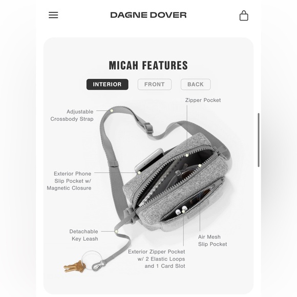 Dagne Dover | Micah Crossbody (Velvet Puff) - Picture 15 of 16